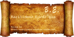 Bazilidesz Euzébia névjegykártya